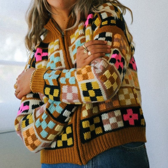 TACH Sweaters Tach Clothing Eleonor Handknit Cardigan Size L Poshmark